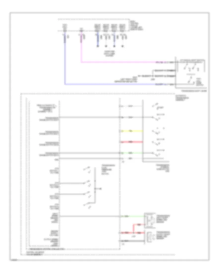 Электросхема автоматической коробки передач АКПП (2 из 2) для GMC Sierra 2014 1500