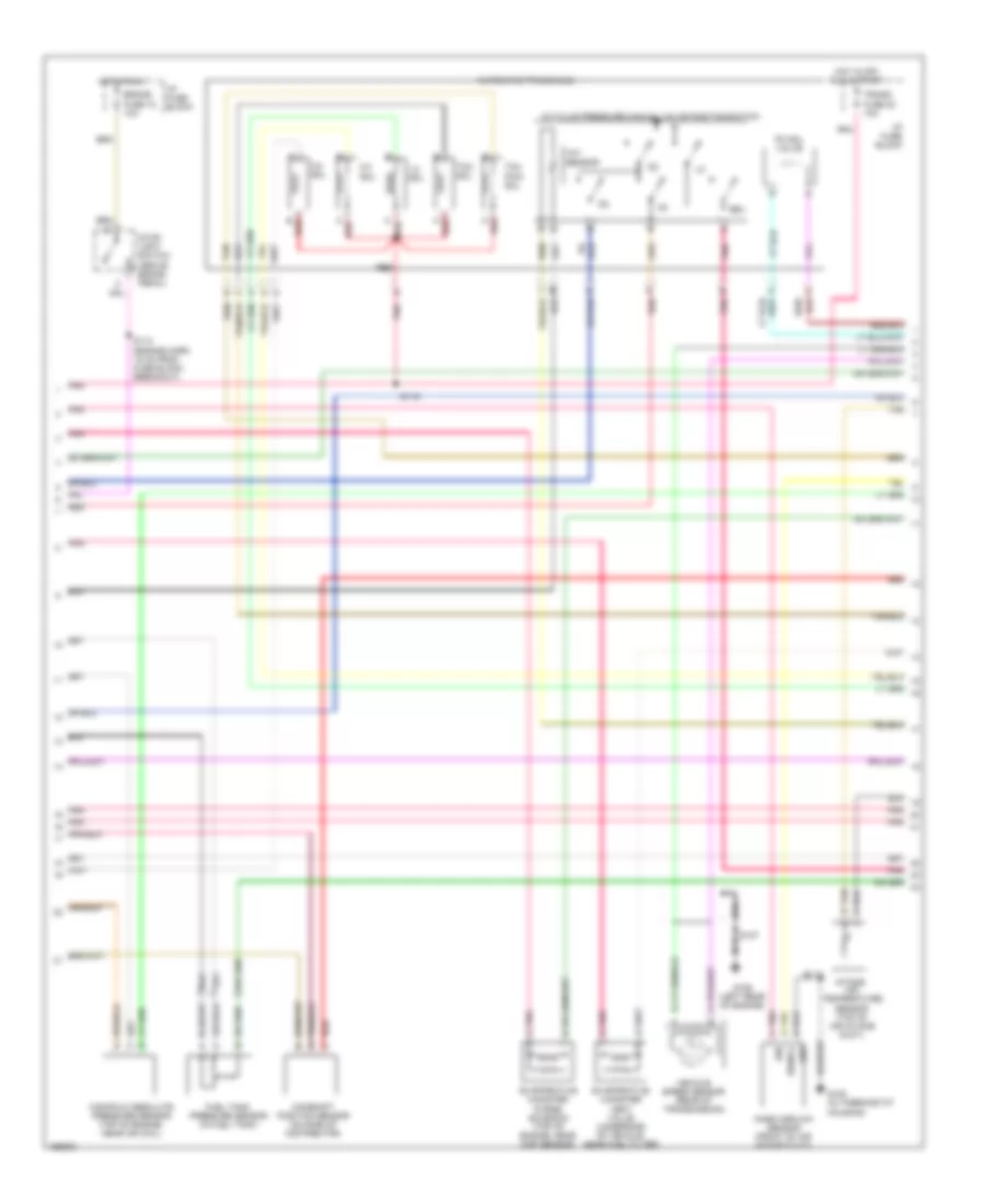 4.3L ВИН В, Электросхема системы управления двигателя (3 из 4) для GMC Safari 2002