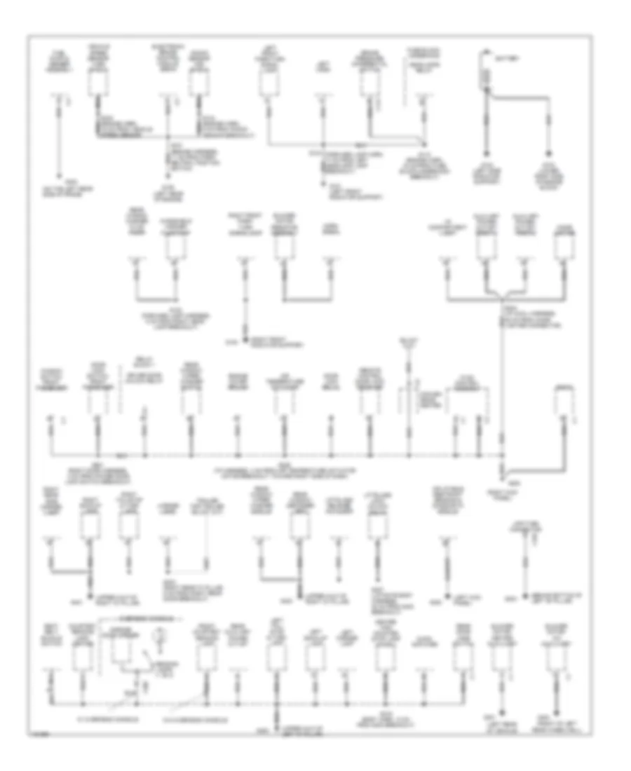Электросхема подключение массы заземления (2 из 2) для GMC Safari 2002