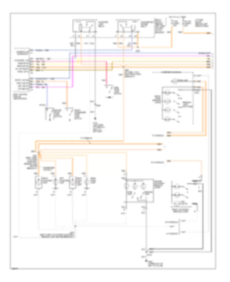 Электросхема подсветки (1 из 2) для GMC Safari 2002