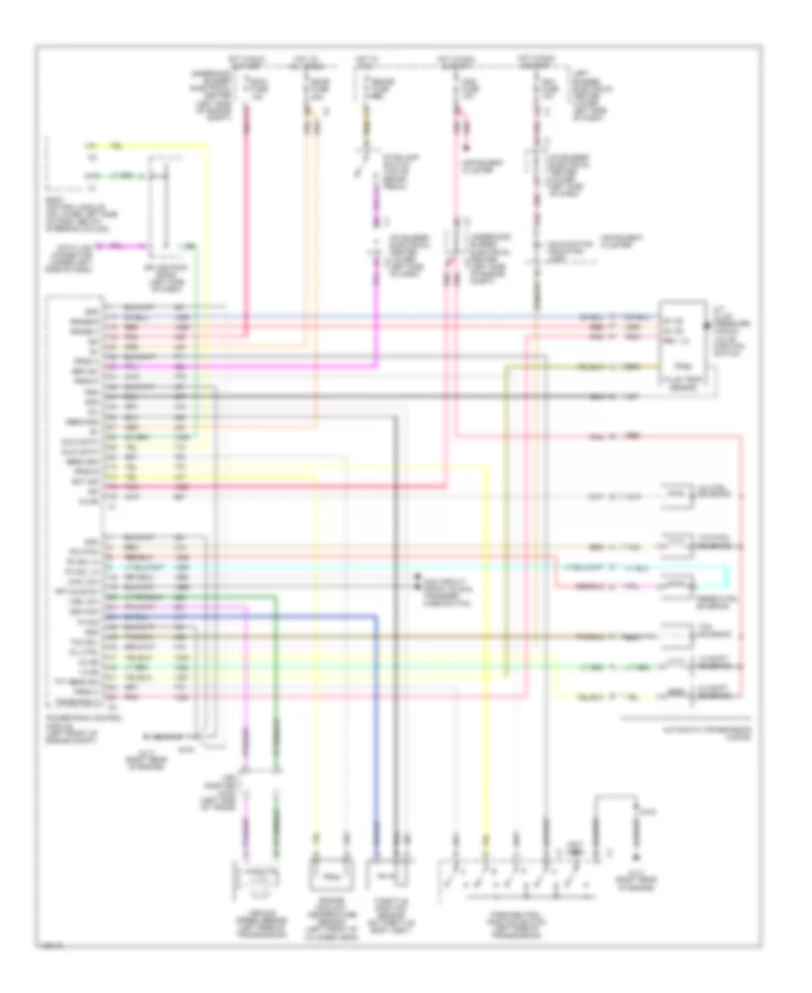5.3L ВИН Т, Электросхема автоматической коробки передач АКПП, 4L60-E для GMC Sierra 2500 1999