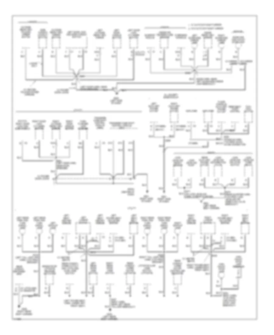 Электросхема подключение массы заземления (3 из 3) для GMC Sonoma 1999