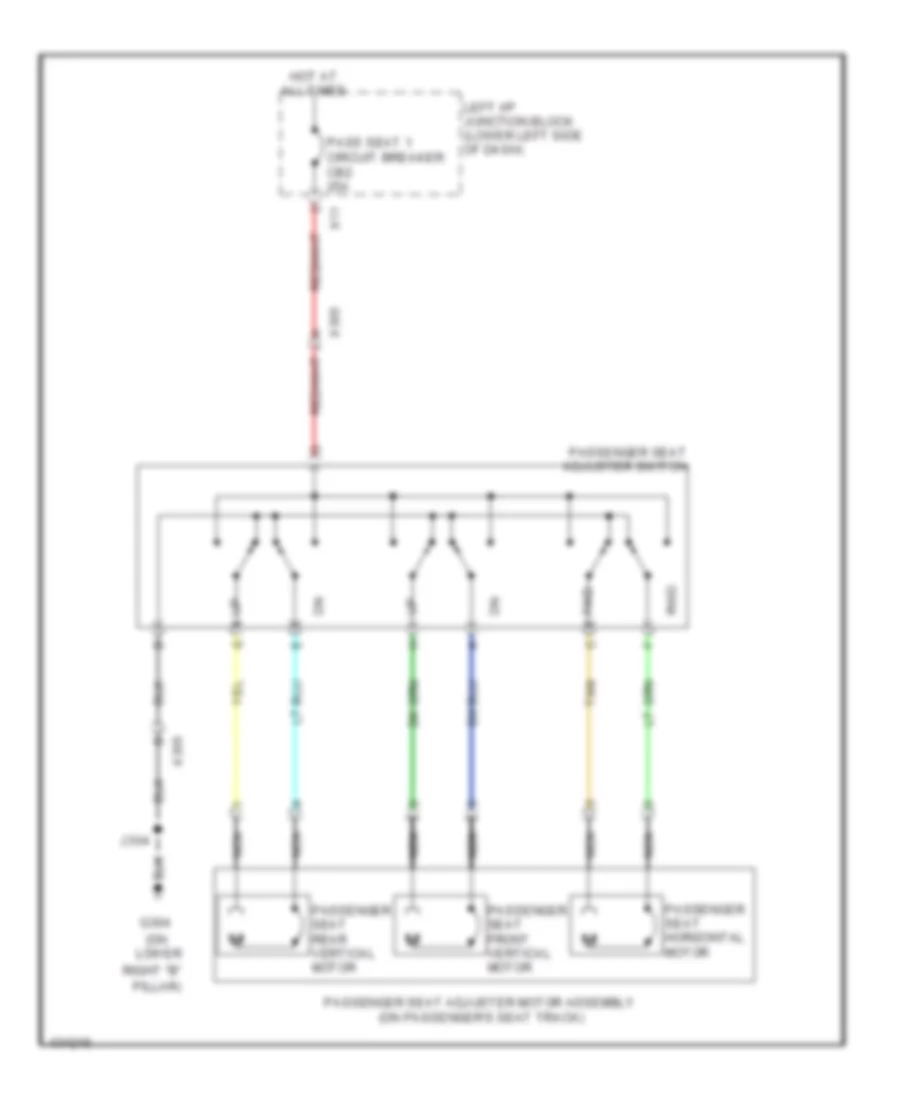 Электросхема привода пассажирского сиденья, сиденье с электроприводом с 6 путями для GMC Sierra HD Denali 2014 2500