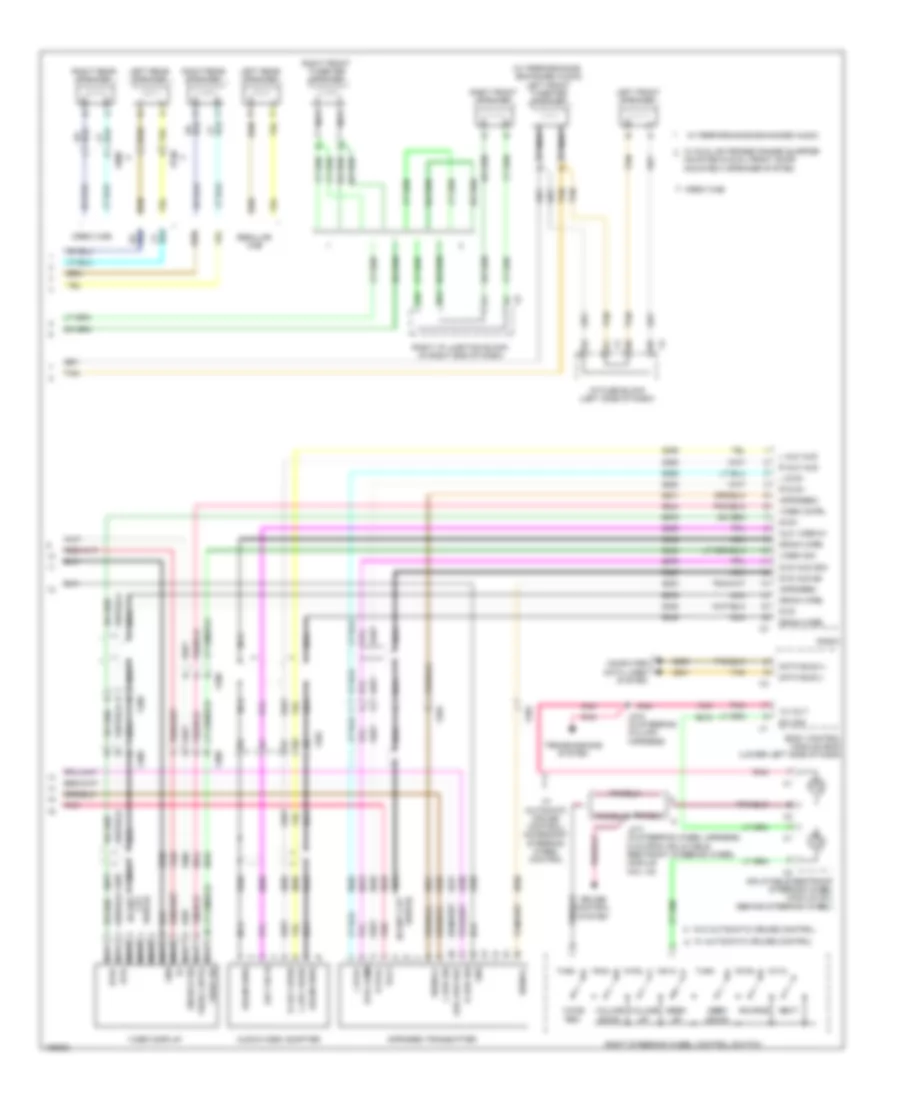 Radio Wiring Diagram, withY91, without UYS & UQA (3 из 3) для GMC Sierra HD Denali 2014 2500