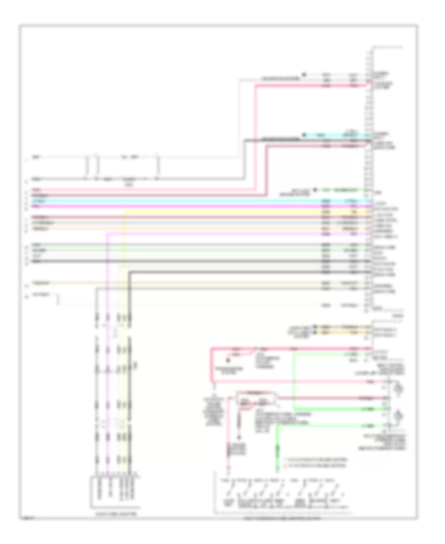 Navigation Wiring Diagram, withUYS without Y91 & UQA (5 из 5) для GMC Sierra HD Denali 2014 2500