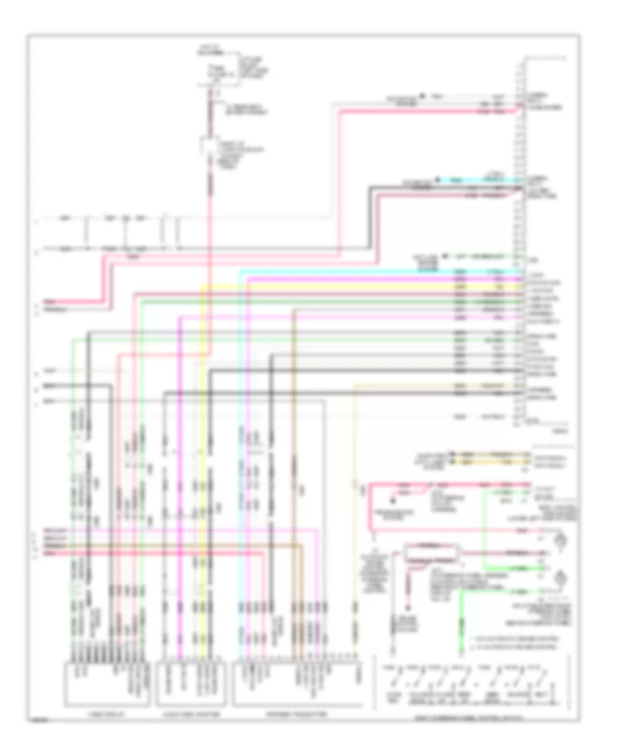 Navigation Wiring Diagram, withUYS, Y91 & without UQA (4 из 4) для GMC Sierra HD Denali 2014 2500