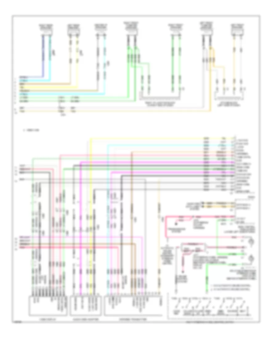 Navigation Wiring Diagram, withY91 & UQA, без UYS (3 из 3) для GMC Sierra HD Denali 2014 2500