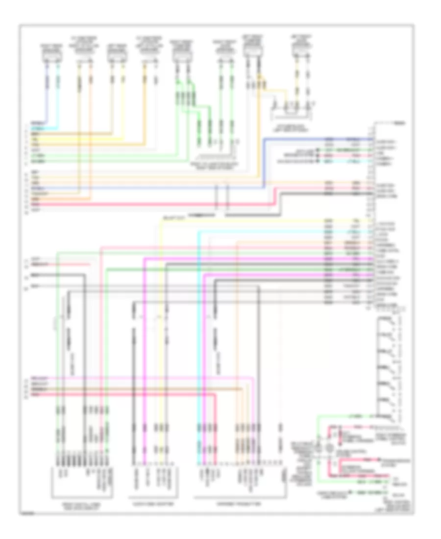 Radio Wiring Diagram, without Y91 & withUQS (3 из 3) для GMC Yukon XL C2009 1500