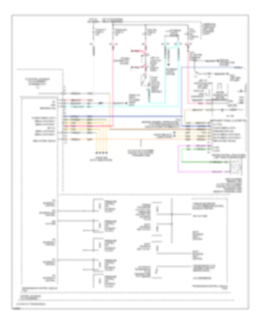 6.2L VIN 2, Электросхема автоматической коробки передач АКПП (1 из 2) для GMC Yukon XL C2009 1500