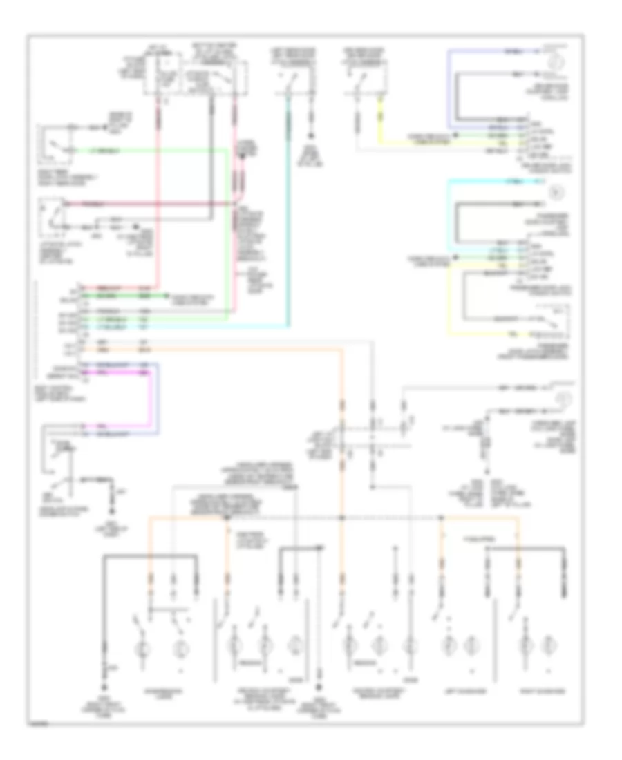 Электросхема подсветки для GMC Yukon XL C2009 1500