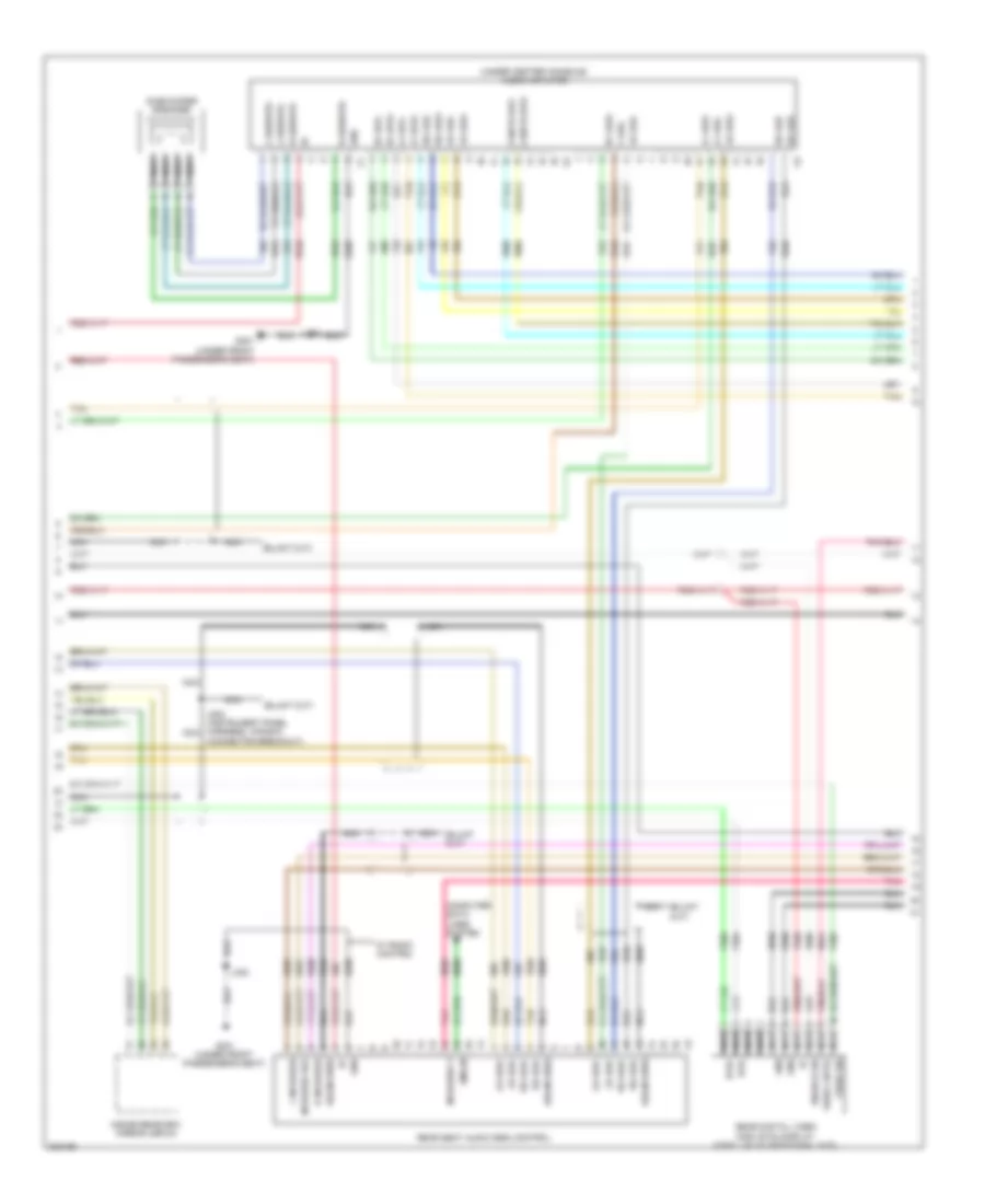 Navigation Wiring Diagram, withY91 & withUQA (2 из 3) для GMC Yukon XL C2009 1500