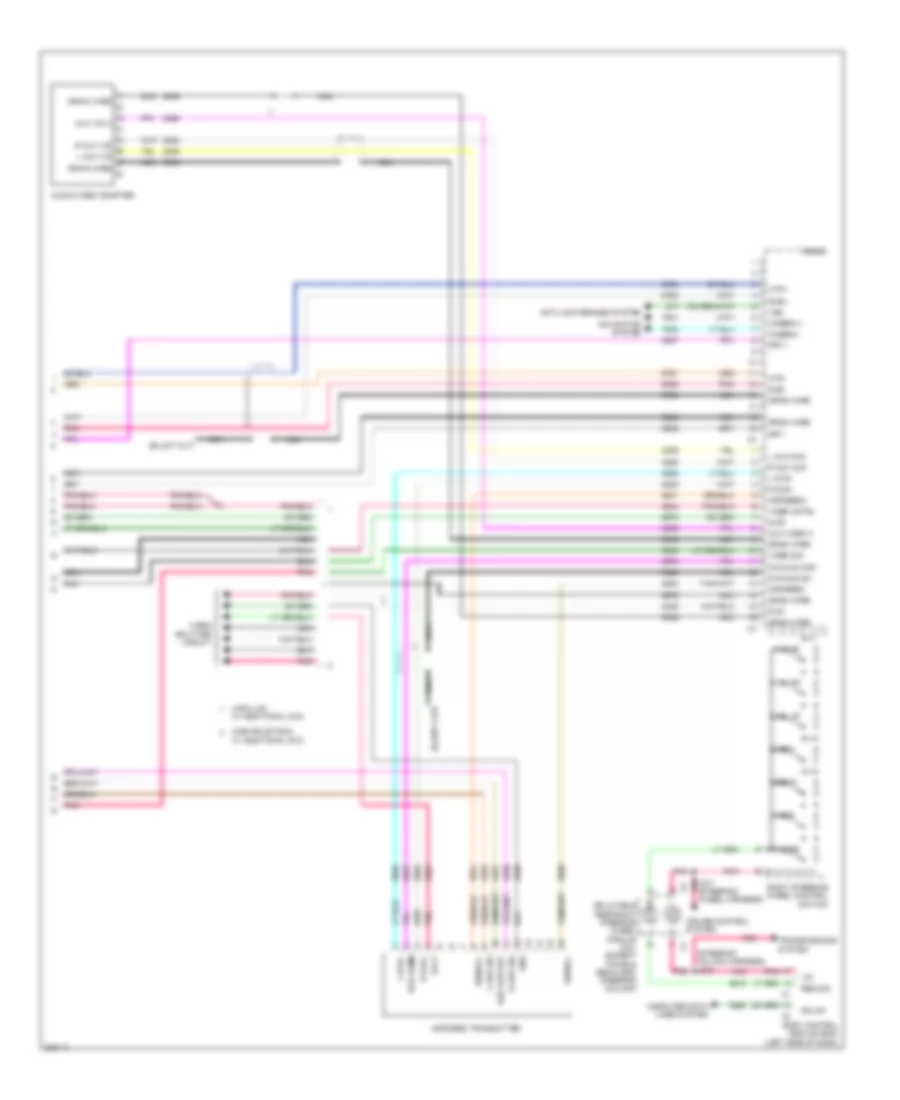 Navigation Wiring Diagram, withY91 & withUQS (4 из 4) для GMC Yukon XL C2009 1500