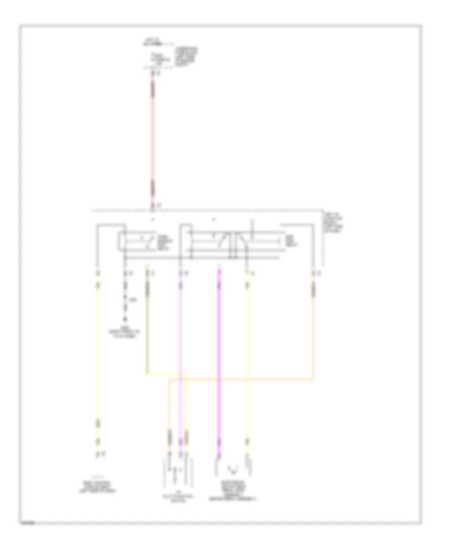 Электросхема регулировки положения педалей для GMC Yukon XL K2012 1500