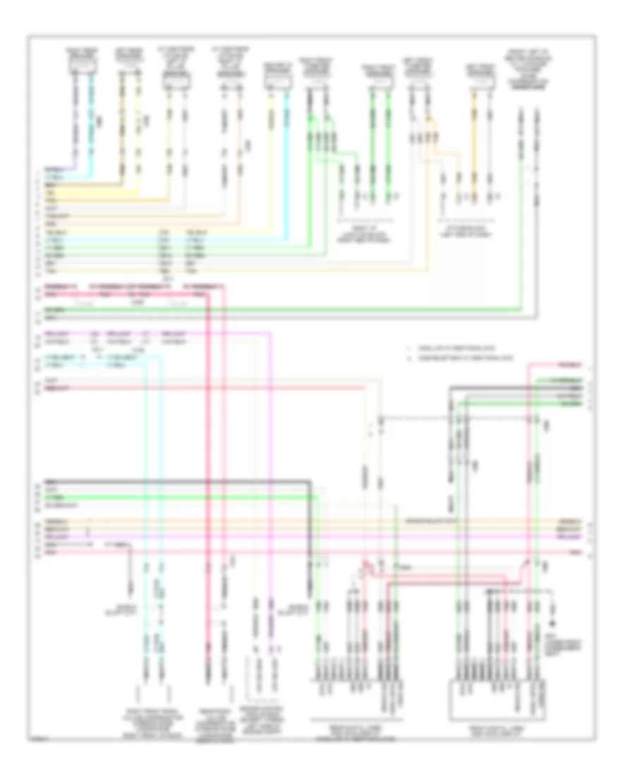 Radio Wiring Diagram, withY91 & UQA, без UYS (3 из 4) для GMC Yukon XL K2012 2500