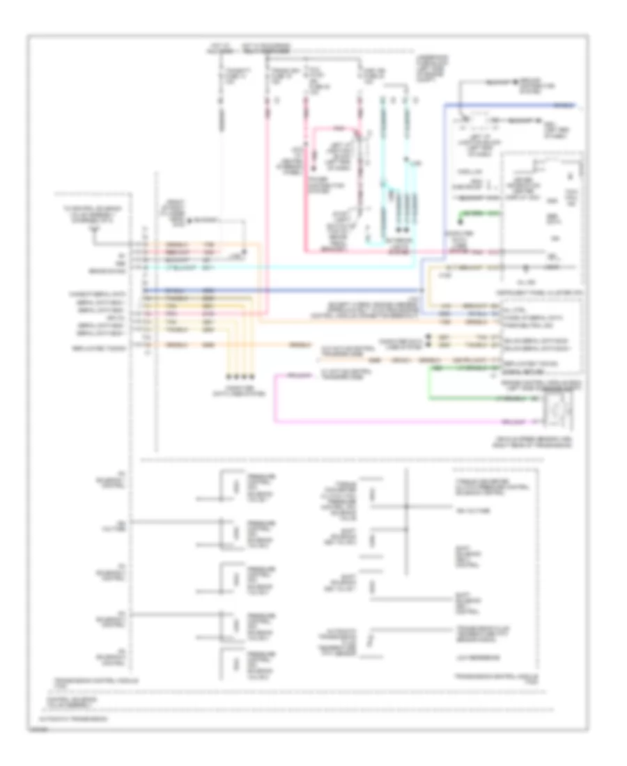 5.3L VIN 3, Электросхема автоматической коробки передач АКПП (1 из 2) для GMC Yukon XL K2012 2500