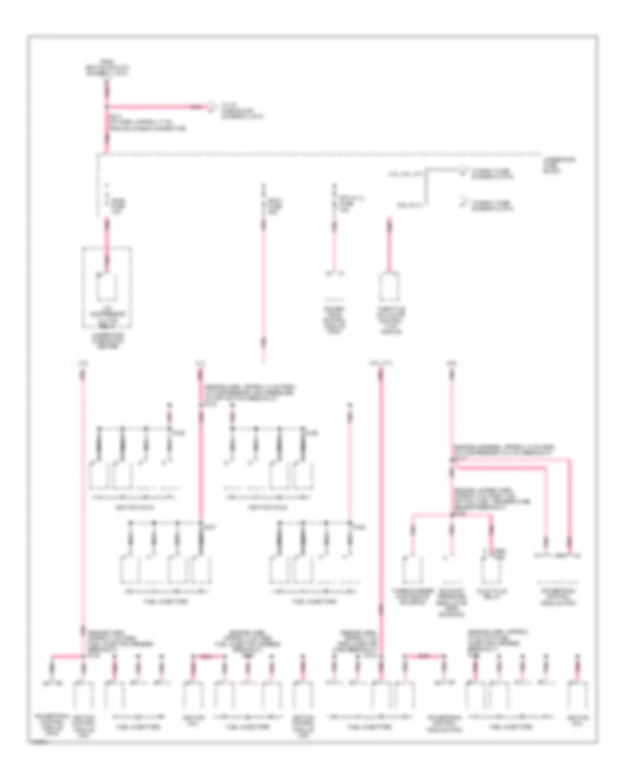 Электросхема блока предохранителей и реле (3 из 5) для GMC Savana G2002 3500