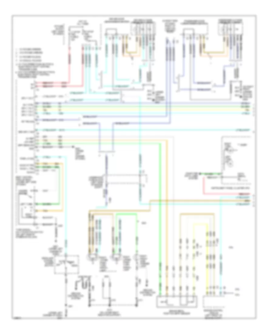 Электросхема внешнего освещения (1 из 3) для GMC Sierra HD Denali 2014 3500