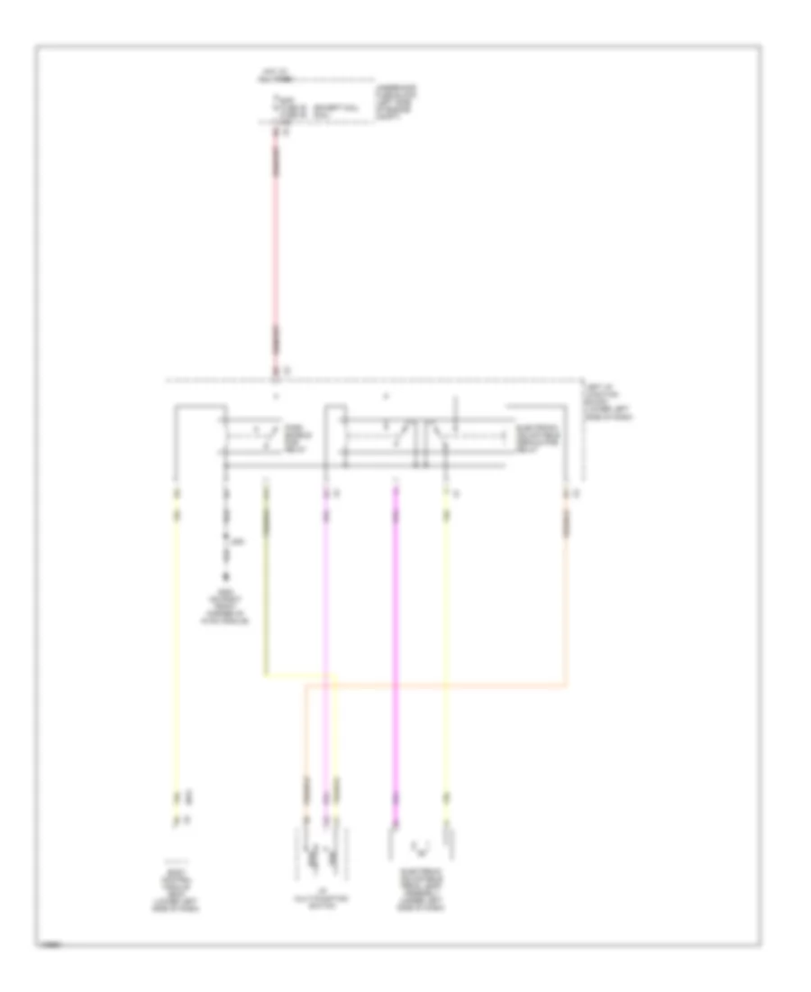 Электросхема регулировки положения педалей для GMC Sierra HD Denali 2014 3500