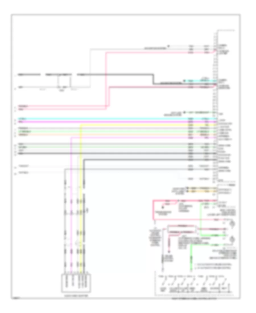 Radio Wiring Diagram, withUYS & UQA, без Y91 (5 из 5) для GMC Sierra HD SLT 2014 3500