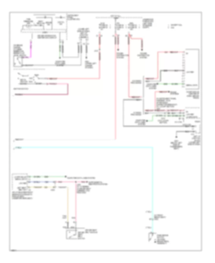 Электросхема предупреждающей системы, С Ковшеобразные сиденья и Зеркала Питания (2 из 2) для GMC Sierra HD WT 2014 3500