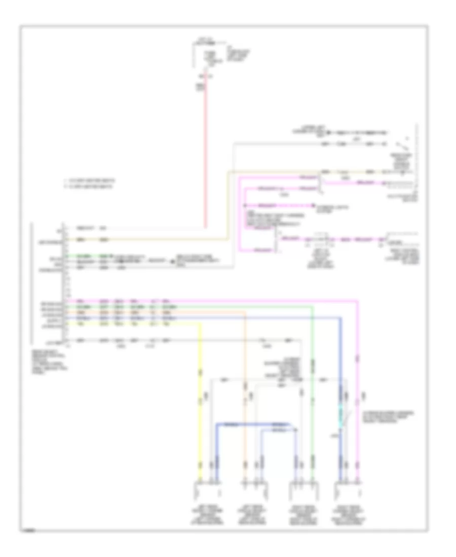 Электросхема парктроников для GMC Sierra HD WT 2014 3500