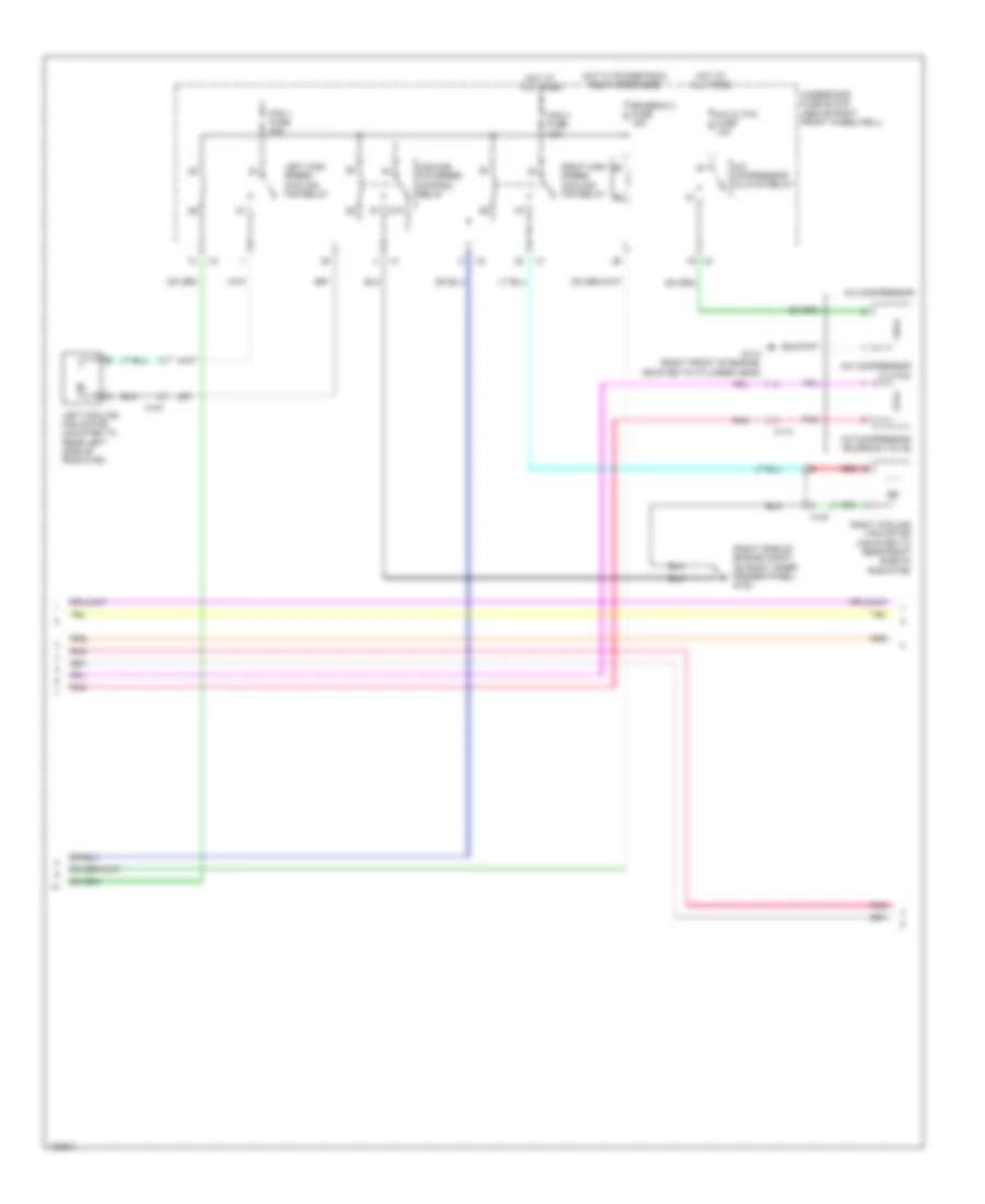 Электросхема кондиционера с ручный управлением (2 из 4) для GMC Acadia SLE 2013
