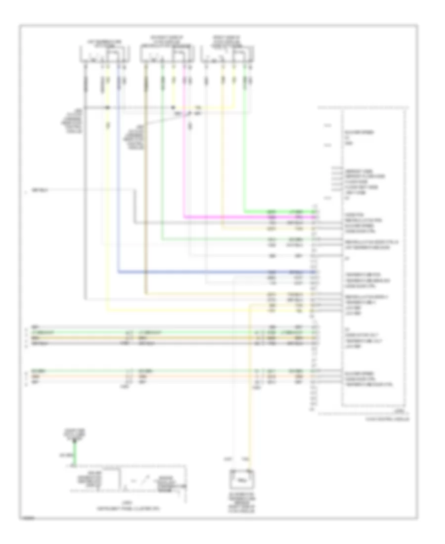 Электросхема кондиционера с ручный управлением (4 из 4) для GMC Acadia SLE 2013
