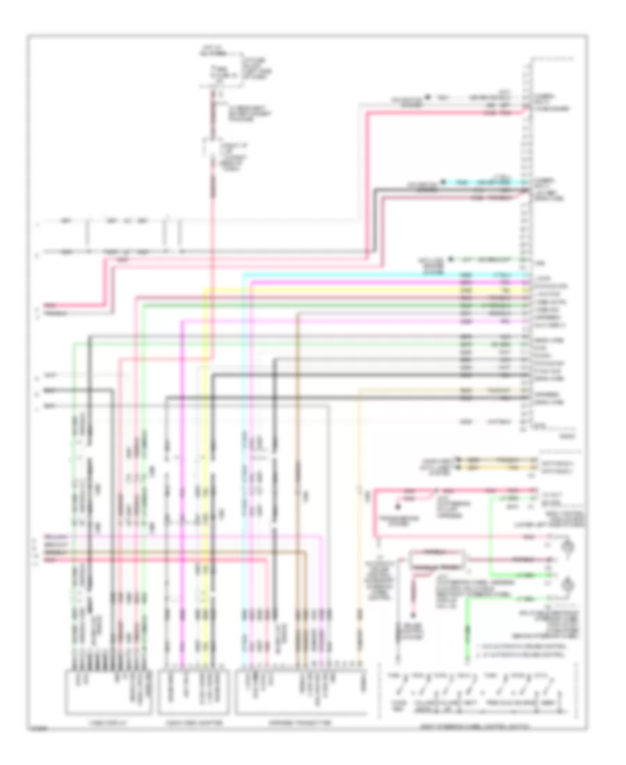 Radio Wiring Diagram, withUYS, Y91 & without UQA (4 из 4) для GMC Sierra HD 2012 3500