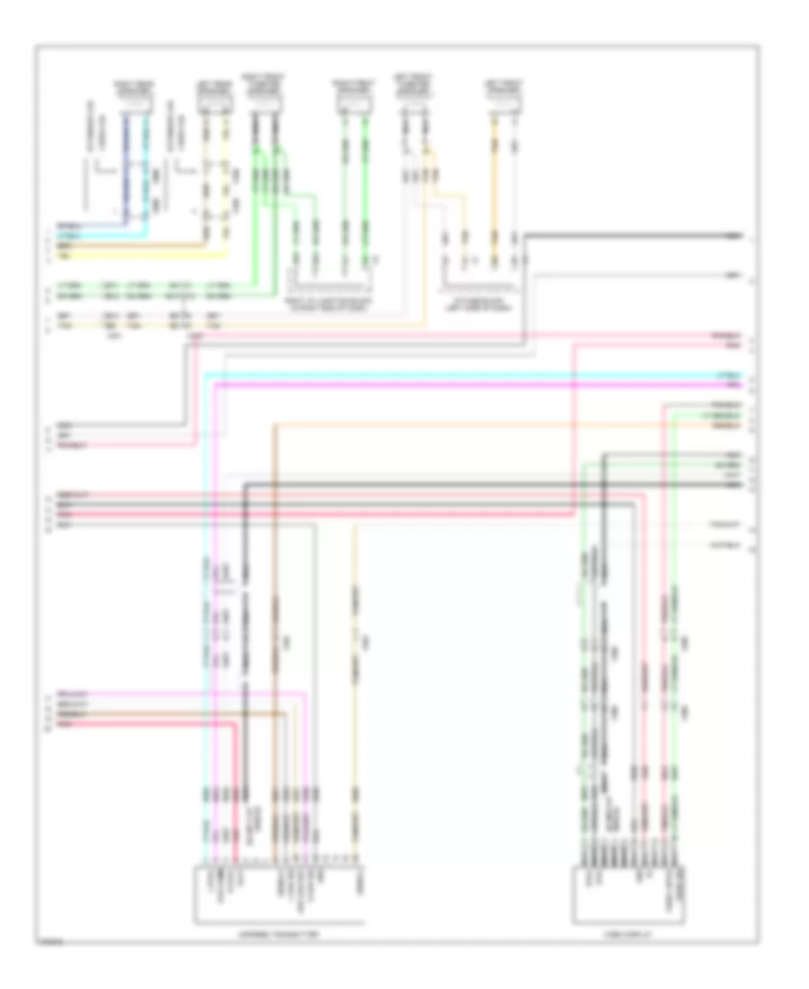 Navigation Wiring Diagram, withUYS & UQA, без Y91 (4 из 5) для GMC Sierra HD 2012 3500