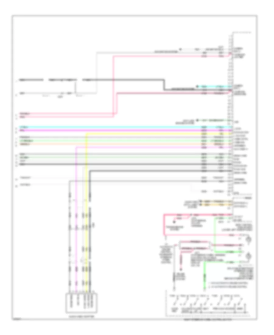 Navigation Wiring Diagram, withUYS & UQA, без Y91 (5 из 5) для GMC Sierra HD 2012 3500