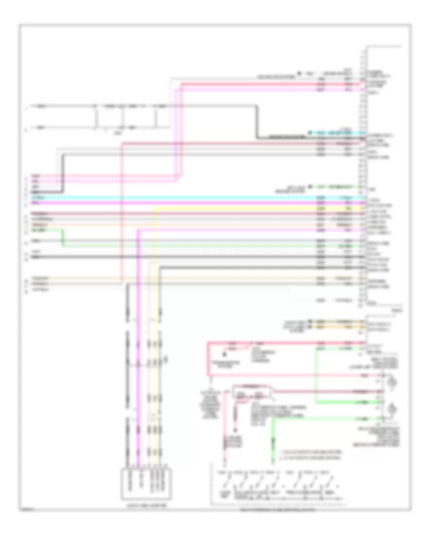 Navigation Wiring Diagram, withUYS, Y91 & UQA (5 из 5) для GMC Sierra HD 2012 3500