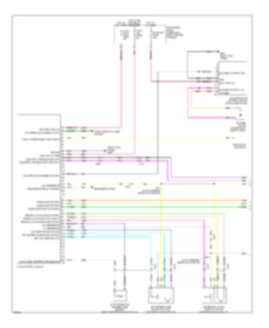 Электросхема кондиционера с ручный управлением (1 из 2) для GMC Terrain SLE 2014