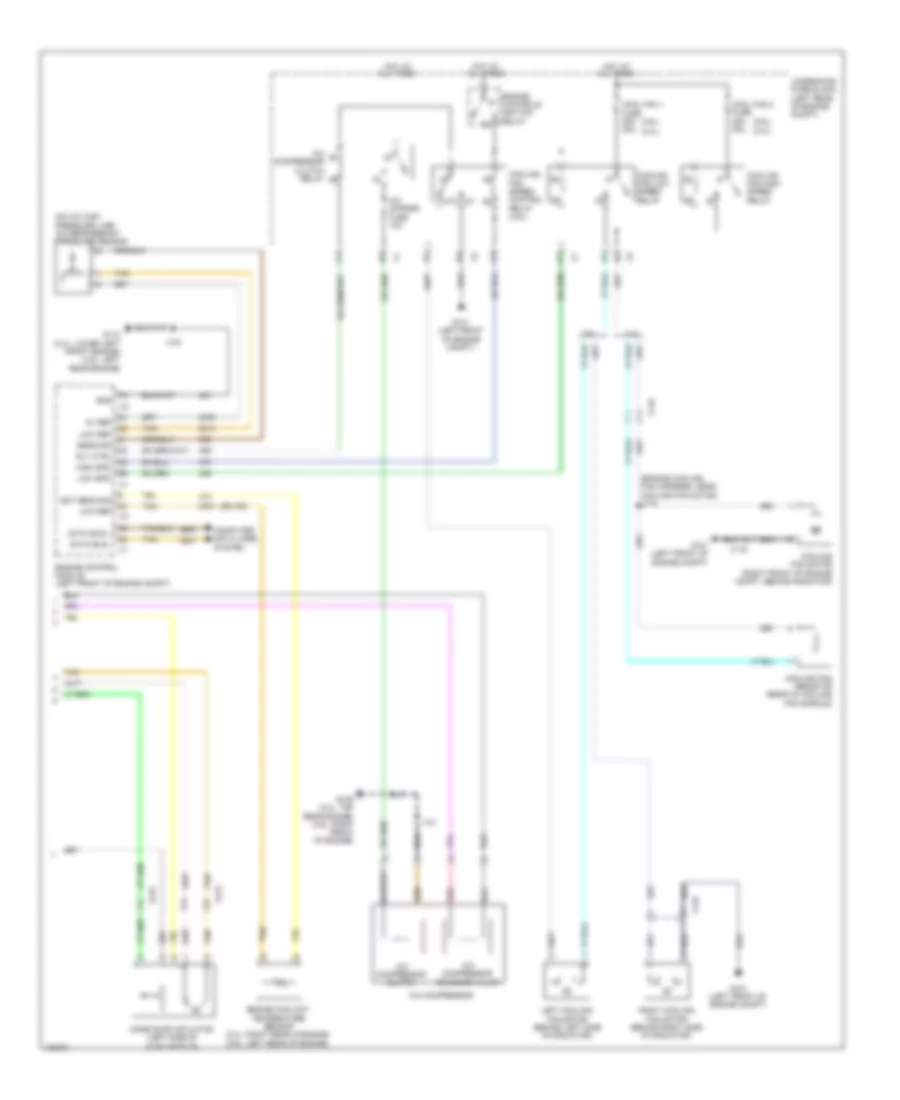 Электросхема кондиционера с ручный управлением (2 из 2) для GMC Terrain SLE 2014