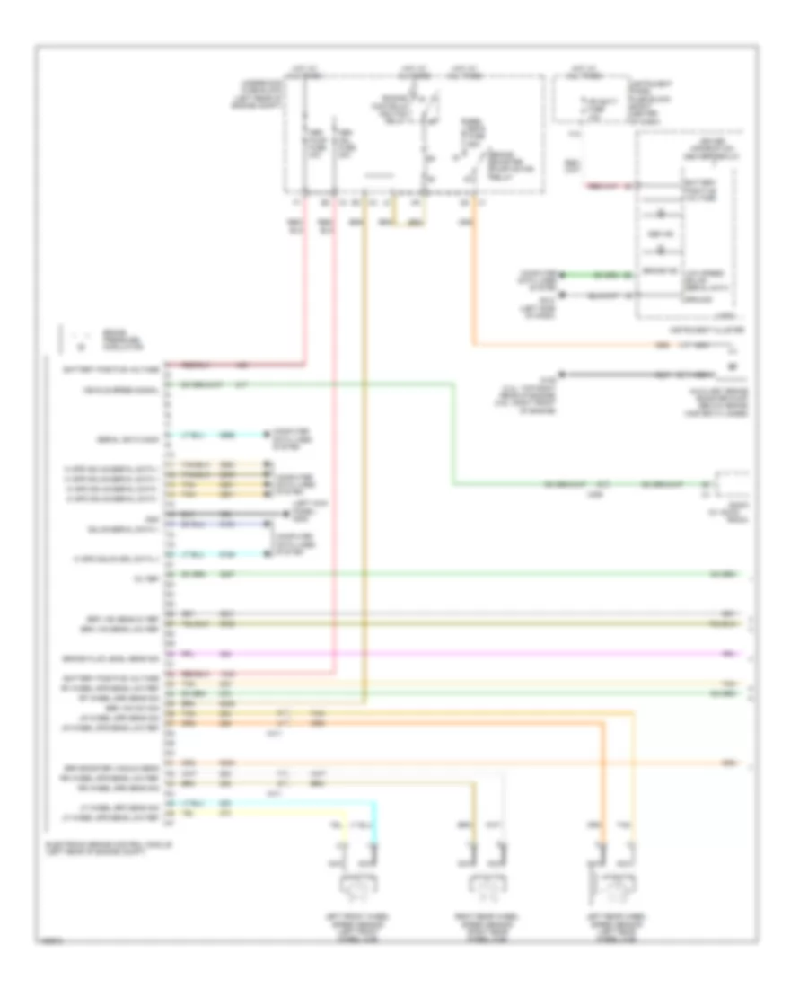 Электросхема антиблокировочной тормозной системы АБС (ABS) (1 из 2) для GMC Terrain SLE 2014