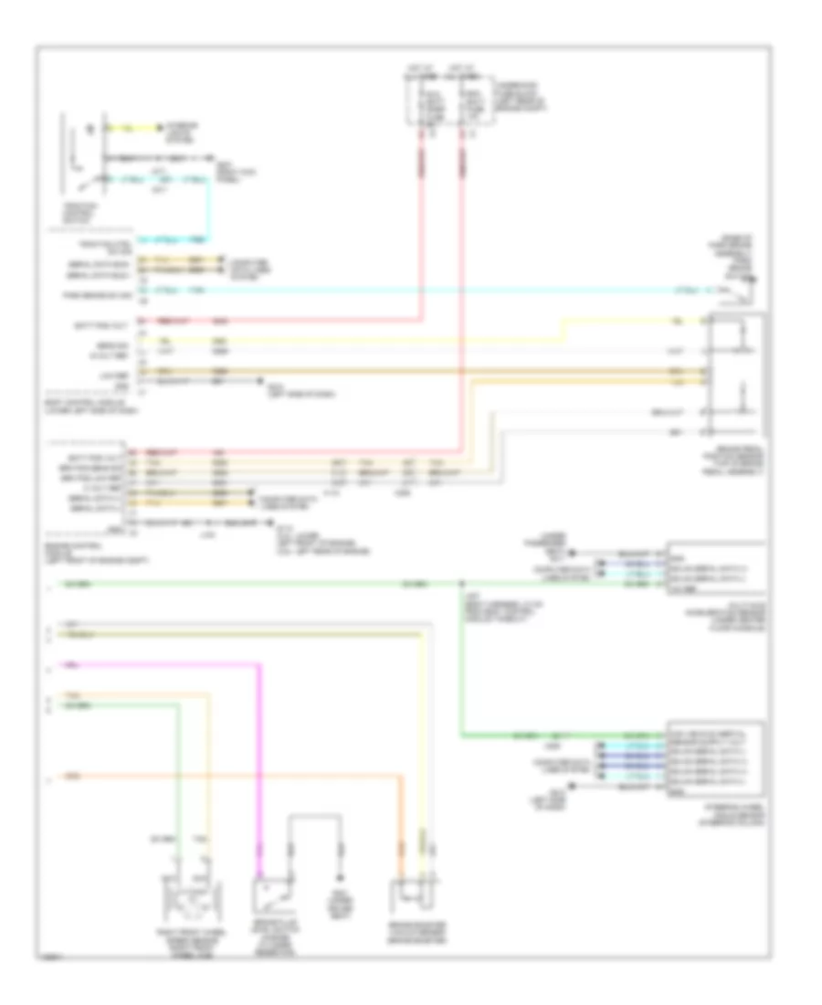 Электросхема антиблокировочной тормозной системы АБС (ABS) (2 из 2) для GMC Terrain SLE 2014