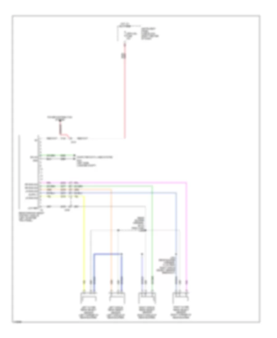 Электросхема парктроников для GMC Terrain SLE 2014