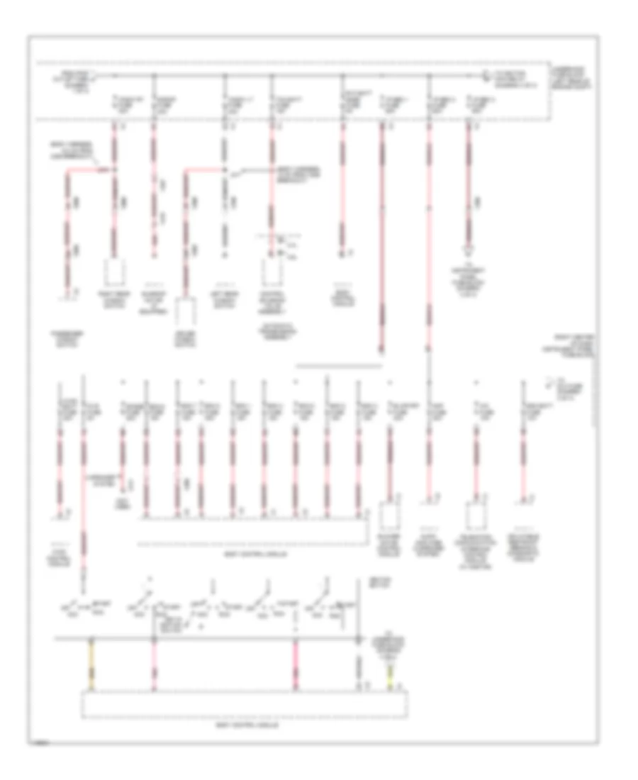 Электросхема блока предохранителей и реле (2 из 4) для GMC Terrain SLE 2014