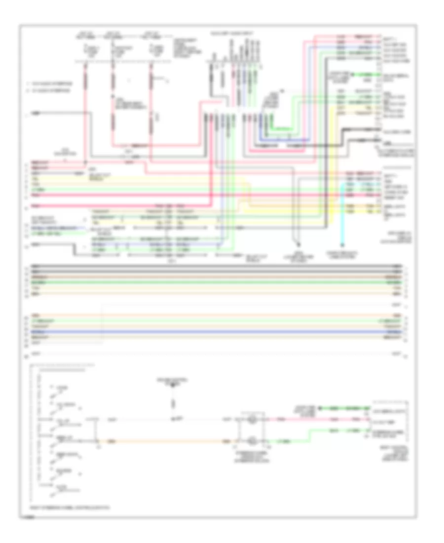 Электросхема магнитолы (2 из 3) для GMC Terrain SLE 2014