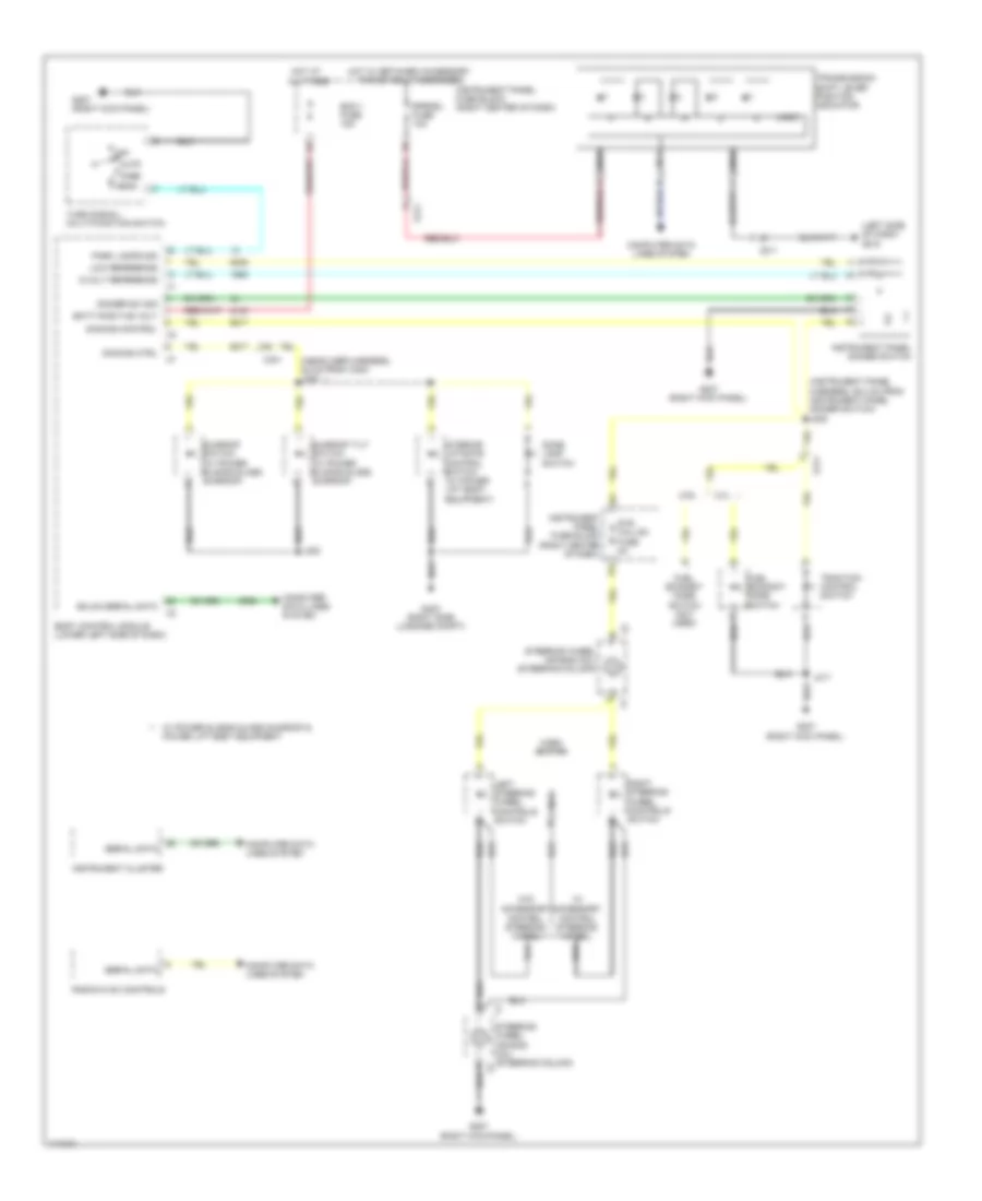 Электросхема подсветки приборов для GMC Terrain SLT 2014