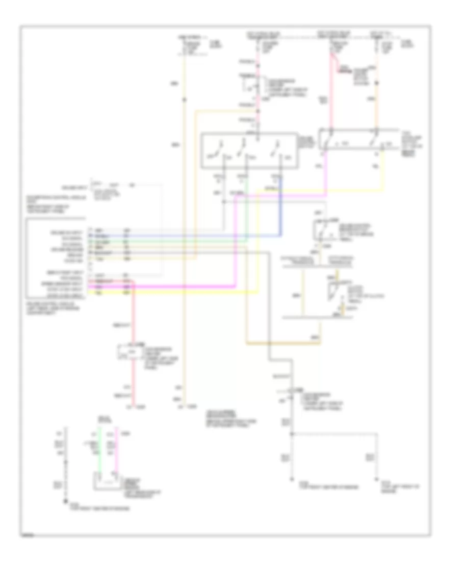 5.0L (VIN H), Электросхема системы круизконтроля для GMC CHD 1994 3500