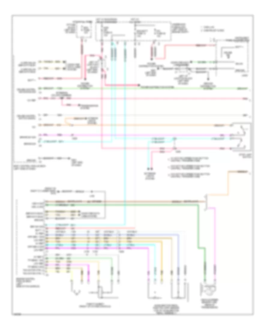 Электросхема системы круизконтроля (1 из 2) для GMC Yukon SLE 2014