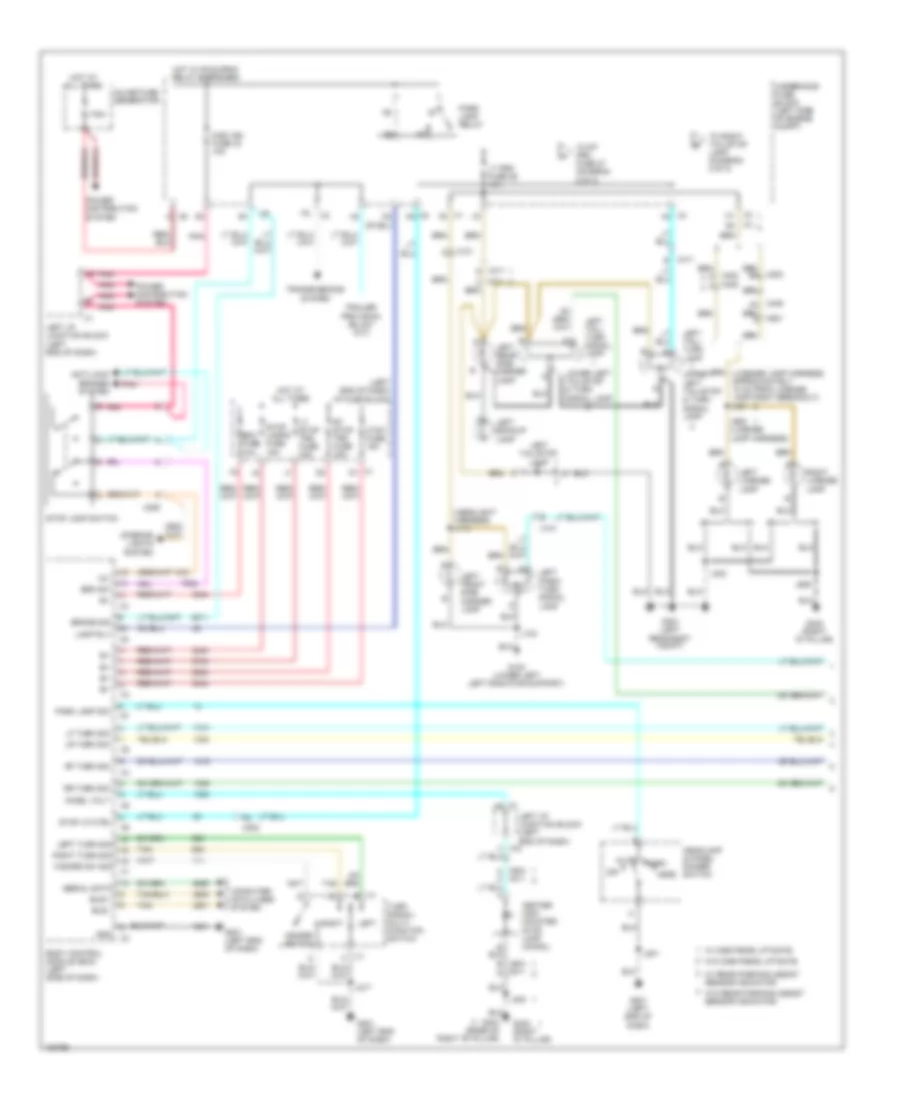 Электросхема внешнего освещения (1 из 2) для GMC Yukon SLE 2014