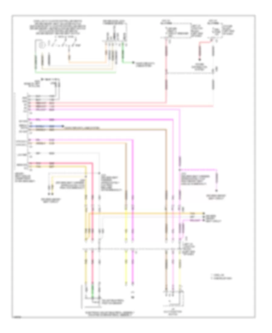 Электросхема регулировки положения педалей для GMC Yukon SLE 2014