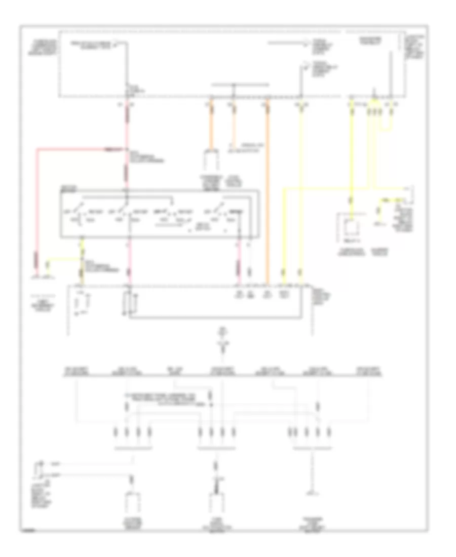 Электросхема блока предохранителей и реле (5 из 6) для GMC Yukon XL C2007 1500
