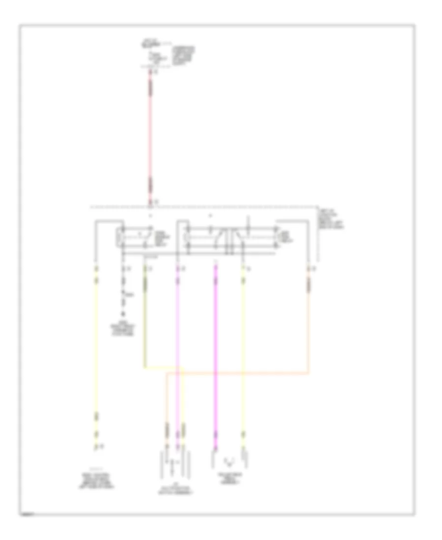 Электросхема регулировки положения педалей для GMC Yukon XL C2007 1500