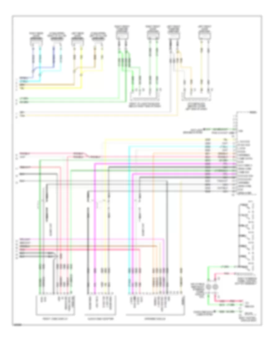 Radio/Navigation Wiring Diagram, without Y91 & without UQA & without UQS (3 из 3) для GMC Yukon XL C2007 2500