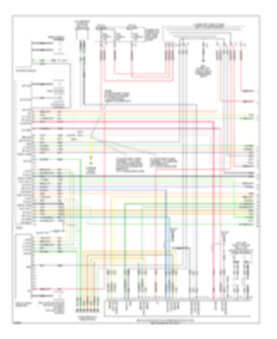 Navigation Wiring Diagram, without Y91 & withUQA (1 из 3) для GMC Yukon XL C2007 2500