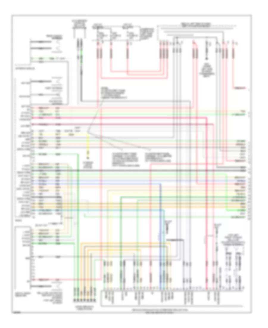 Navigation Wiring Diagram, without Y91 & withUQS (1 из 3) для GMC Yukon XL C2007 2500