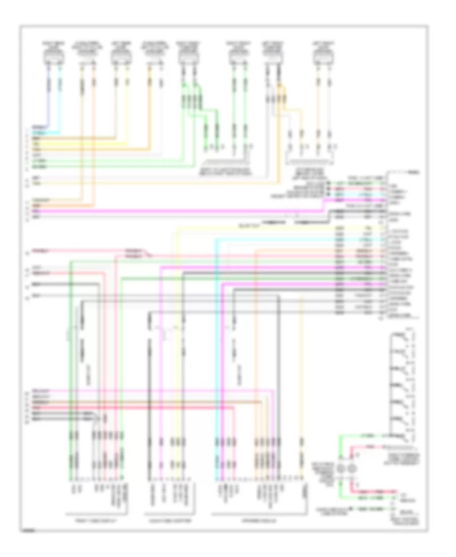 Navigation Wiring Diagram, without Y91 & withUQS (3 из 3) для GMC Yukon XL C2007 2500