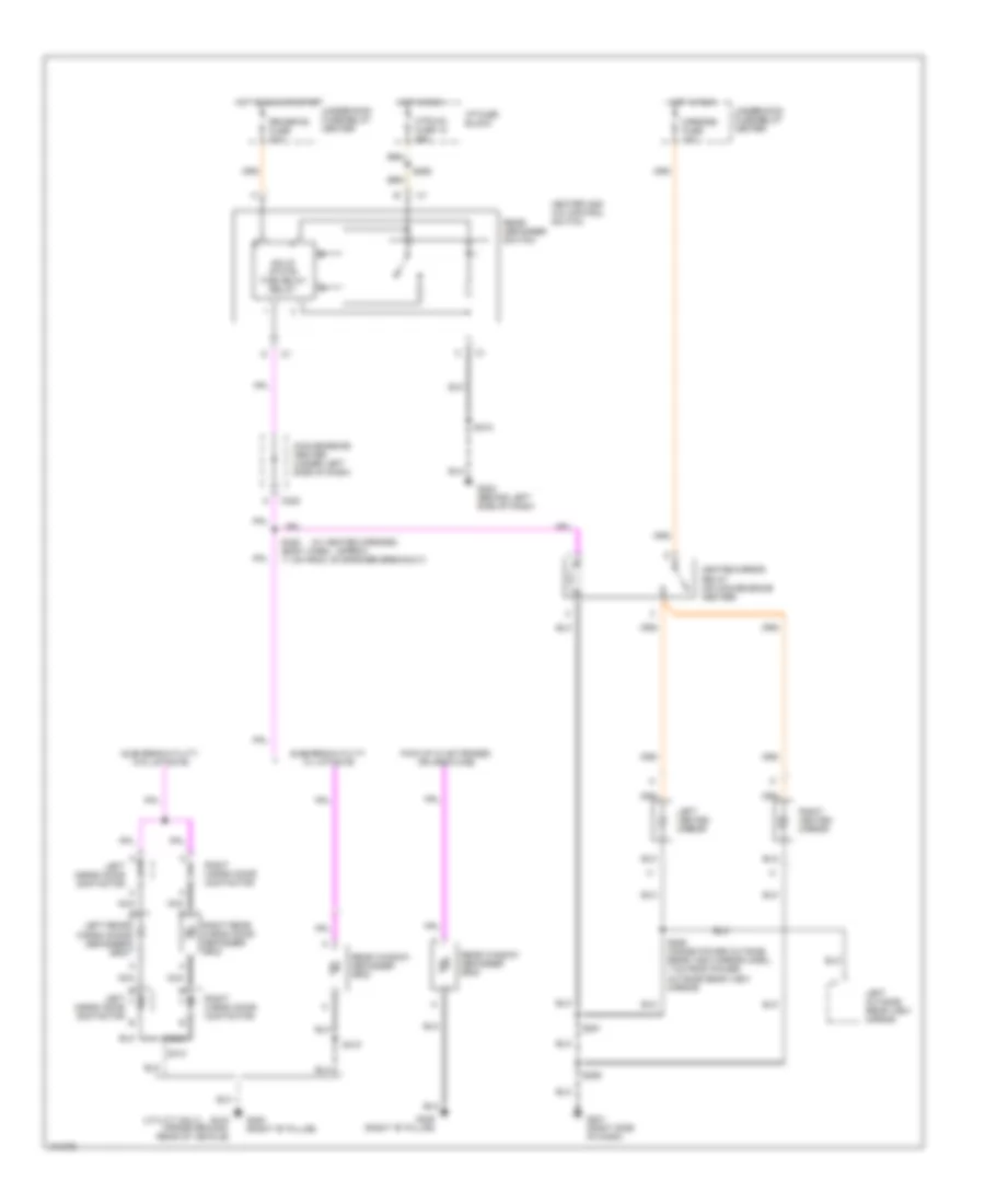 Электросхема подогрева стекол и зеркал для GMC CHD 1998 3500